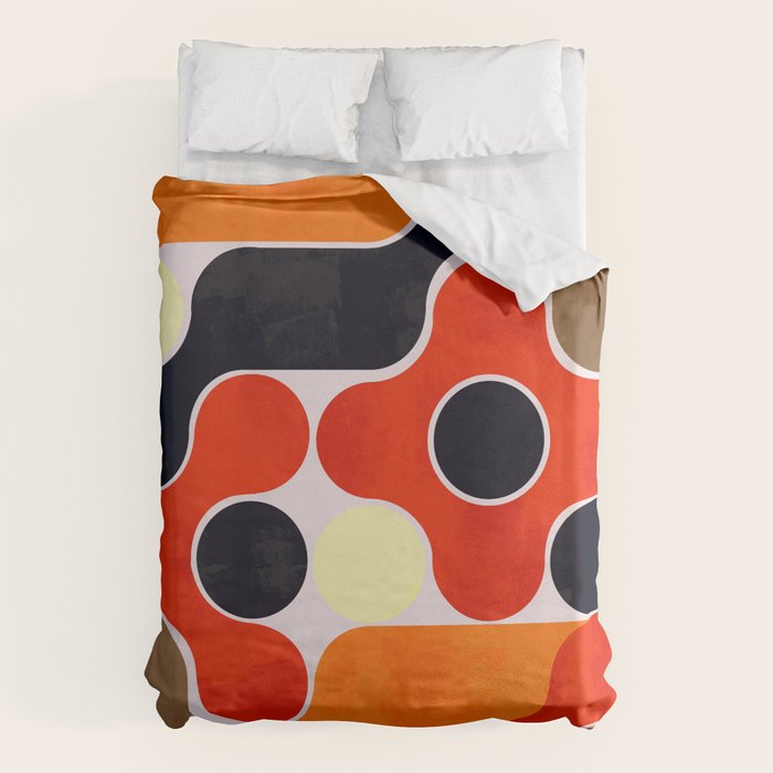 Mid-century geometry no4 Duvet Cover Gallery Image 1