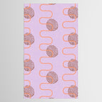 Abstract Fields in Lavender & Brown Tablecloth Gallery Image 2