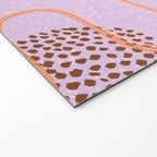 Abstract Fields in Lavender & Brown Welcome Mat Gallery Image 2