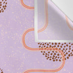 Abstract Fields in Lavender & Brown Wall Tapestry Gallery Image 3