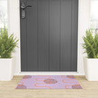 Abstract Fields in Lavender & Brown Welcome Mat Gallery Image 3