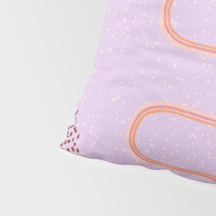 Abstract Fields in Lavender & Brown Pillow Sham Gallery Image 4