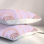 Abstract Fields in Lavender & Brown Pillow Sham Gallery Image 3