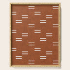 double dash - burnt orange Serving Tray Gallery Image 1