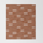 double dash - burnt orange Throw Blanket Gallery Image 2