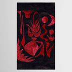 Crimson Dream In Black Tablecloth Gallery Image 2
