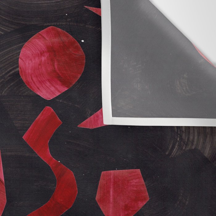 Crimson Dream In Black Wall Tapestry Gallery Image 3