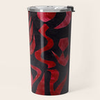 Crimson Dream In Black Travel Mug Gallery Image 2