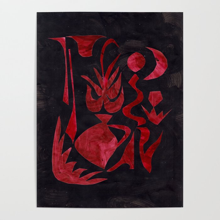Crimson Dream In Black Poster Gallery Image 4