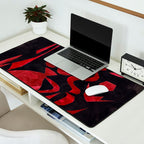Crimson Dream In Black Desk Mat Gallery Image 2