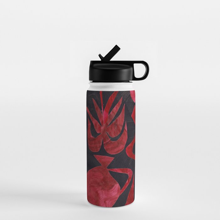 Crimson Dream In Black Water Bottle Gallery Image 1