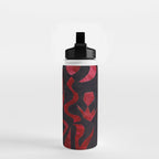 Crimson Dream In Black Water Bottle Gallery Image 2
