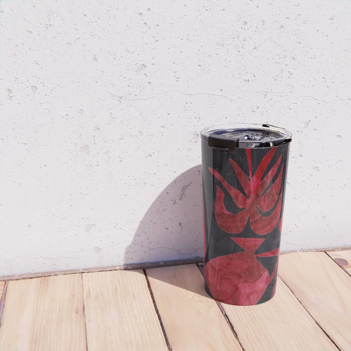 Crimson Dream In Black Travel Mug Gallery Image 4