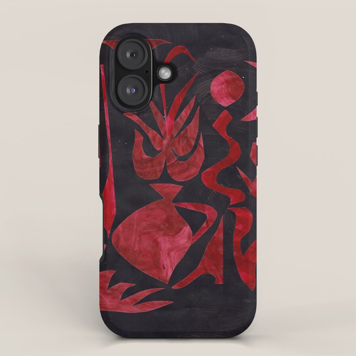 Crimson Dream In Black iPhone Case Gallery Image 1