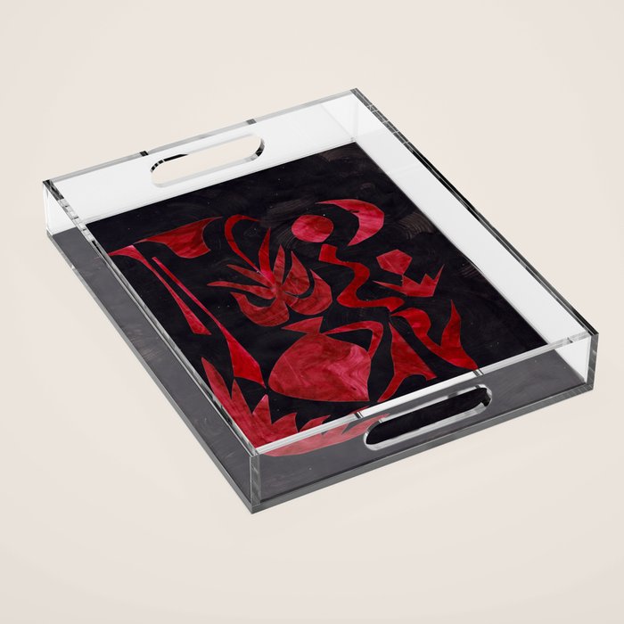 Crimson Dream In Black Acrylic Tray Gallery Image 1