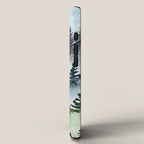 Misty Mountain Pines - Foggy Forest Watercolor Painting iPhone Case Gallery Image 2