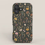 Spring Garden Flower Collection - Charcoal Black iPhone Case Gallery Image 1