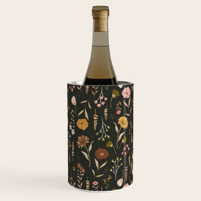 Spring Garden Flower Collection - Charcoal Black Wine Chiller Gallery Image 2