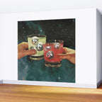 Cosmic Cheers - Disco Ball Margarita Wall Mural Gallery Image 2