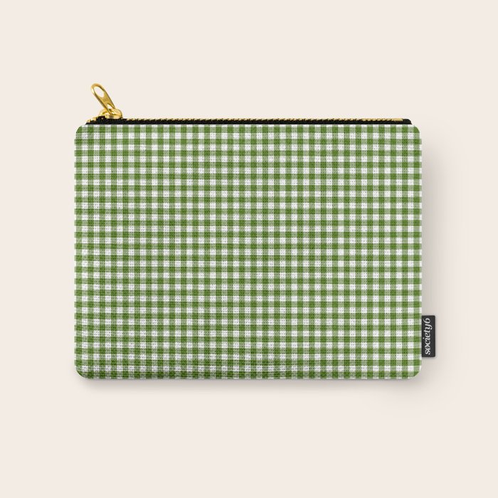 green gingham Carry All Pouch Gallery Image 1
