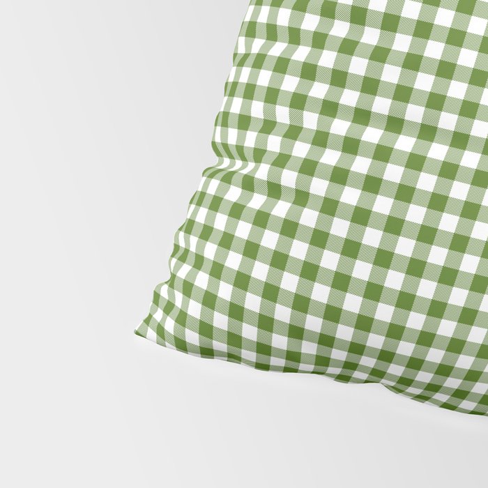 green gingham Pillow Sham Gallery Image 4