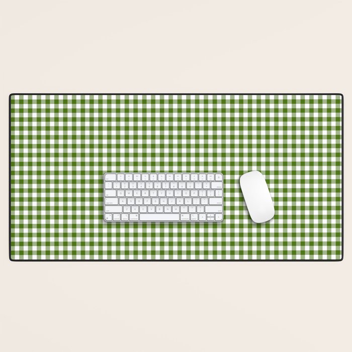 green gingham Desk Mat Gallery Image 1