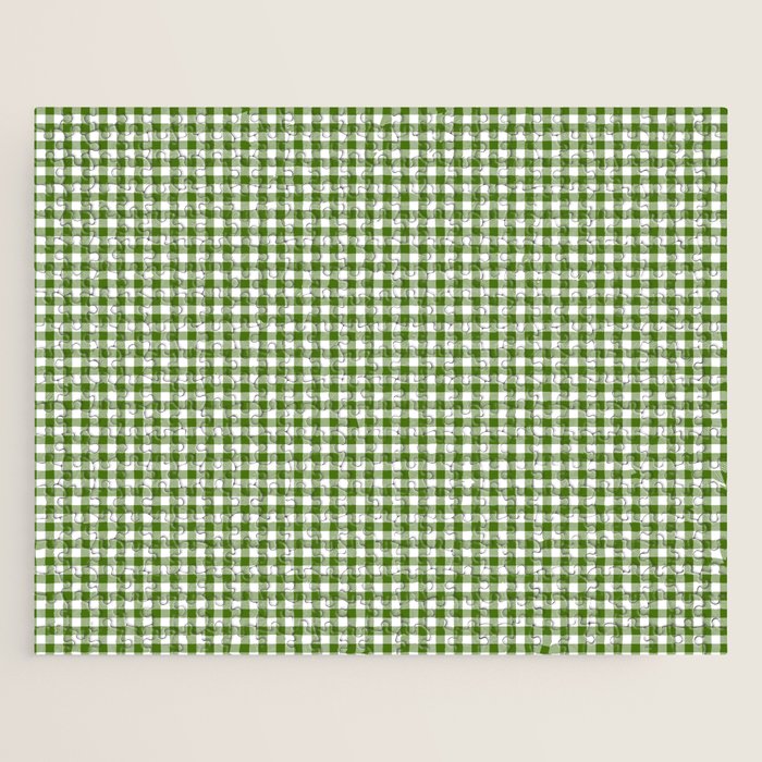 green gingham Jigsaw Puzzle Gallery Image 1