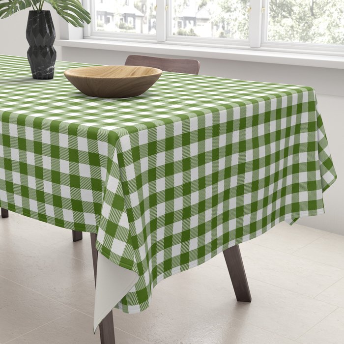green gingham Tablecloth Gallery Image 3