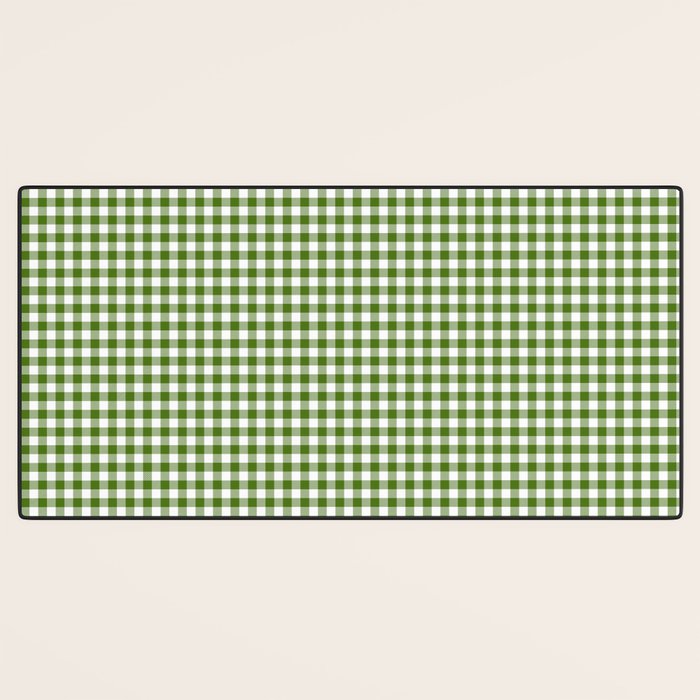 green gingham Desk Mat Gallery Image 3