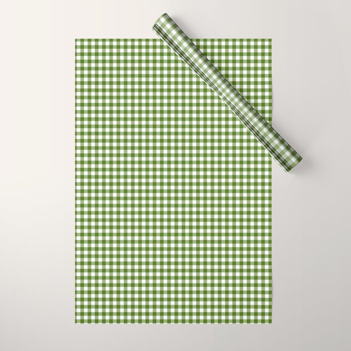 green gingham Wrapping Paper Gallery Image 1