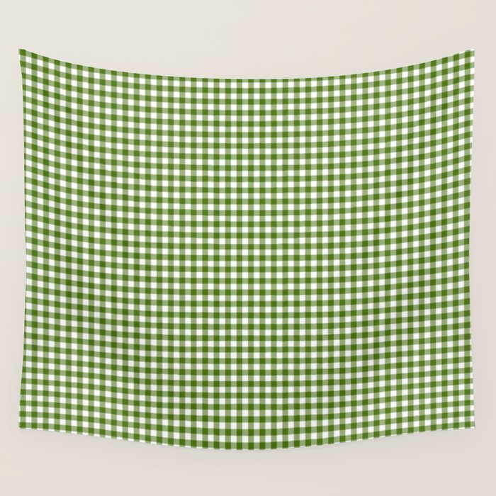 green gingham Wall Tapestry Gallery Image 4