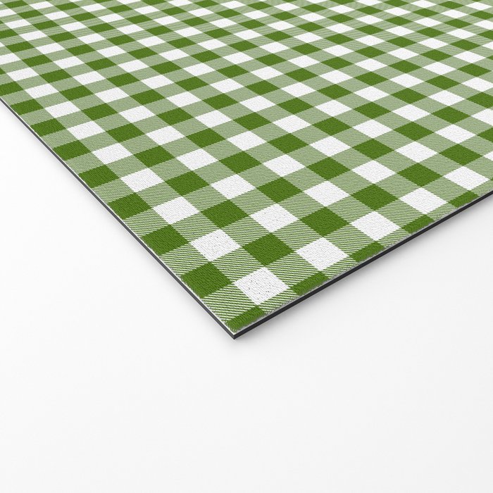 green gingham Welcome Mat Gallery Image 2