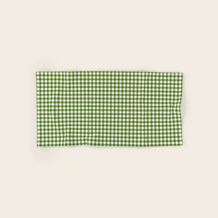 green gingham Bath Towel Gallery Image 1