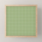 green gingham Mini Art Print Gallery Image 1