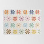 Elegant Pastel Festive Stars Pattern Rug Gallery Image 2
