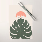 Cat and Plant 37 Wrapping Paper Gallery Image 1