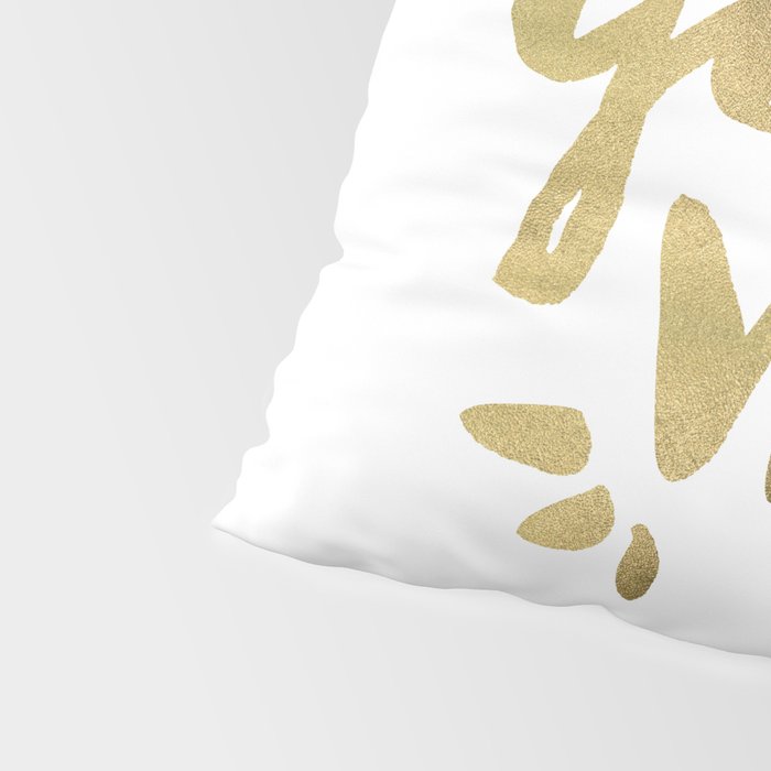 Good Vibes - Gold Ink Pillow Sham Gallery Image 4