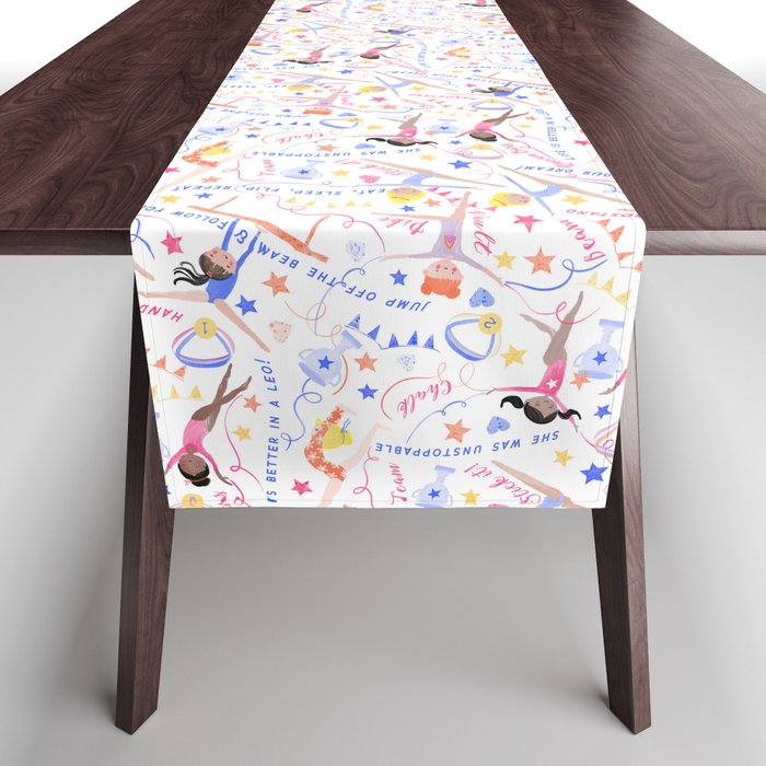 Gymnast Girls Table Runner Gallery Image 1