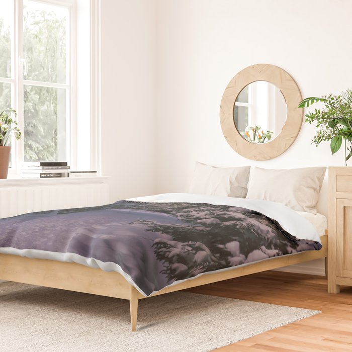 Snowy Path Duvet Cover Gallery Image 2