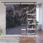 Snowy Path Wall Mural Gallery Image 1