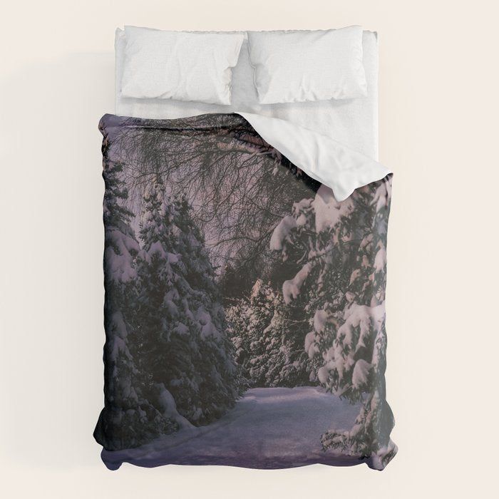 Snowy Path Duvet Cover Gallery Image 1