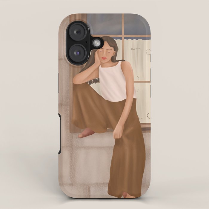 Girl sitting on the window iPhone Case Gallery Image 1