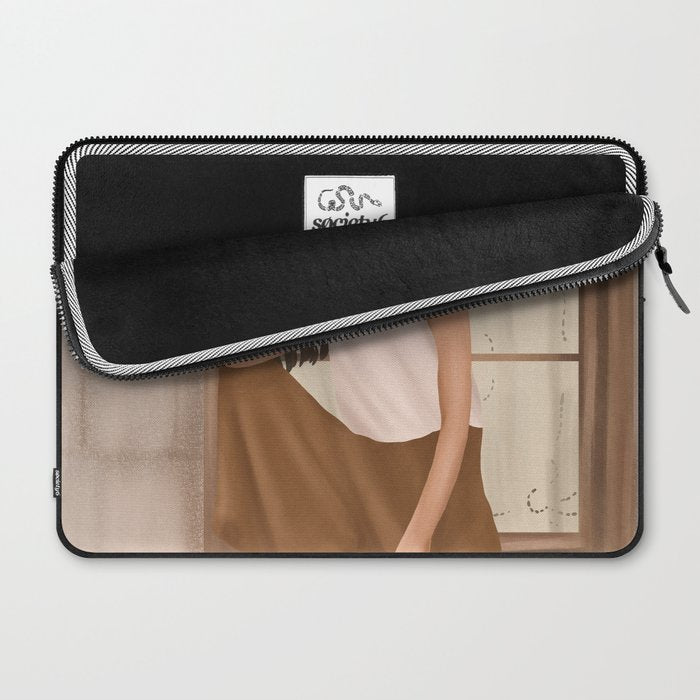 Girl sitting on the window Laptop Sleeve Gallery Image 2