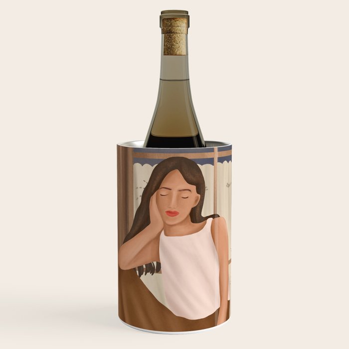 Girl sitting on the window Wine Chiller Gallery Image 1