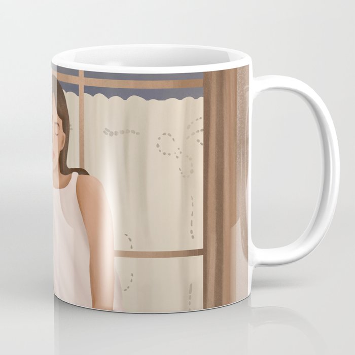 Girl sitting on the window Coffee Mug Gallery Image 1