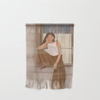 Girl sitting on the window Wall Hanging Gallery Image 1