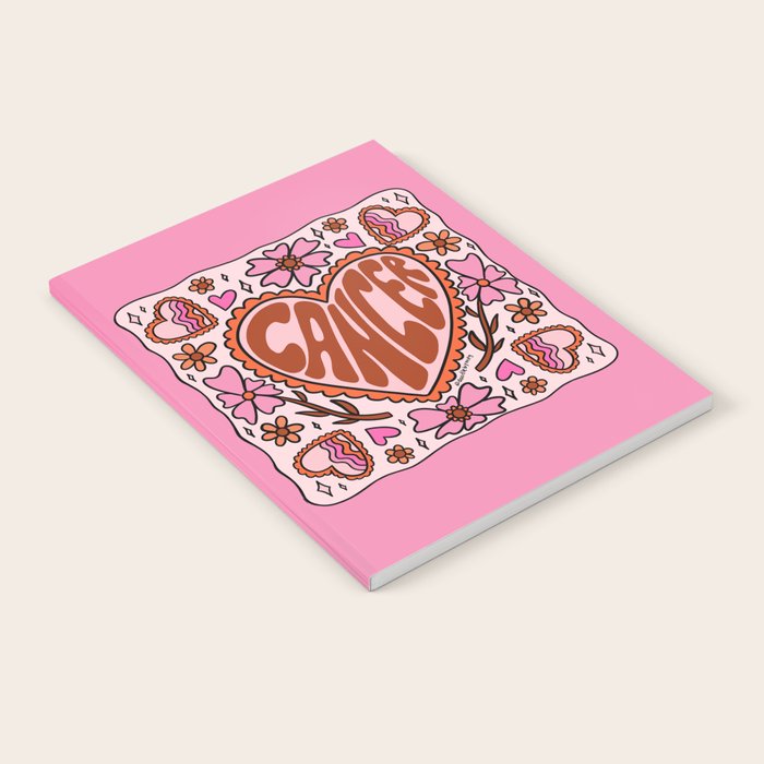 Cancer Zodiac Heart Notebook Gallery Image 2