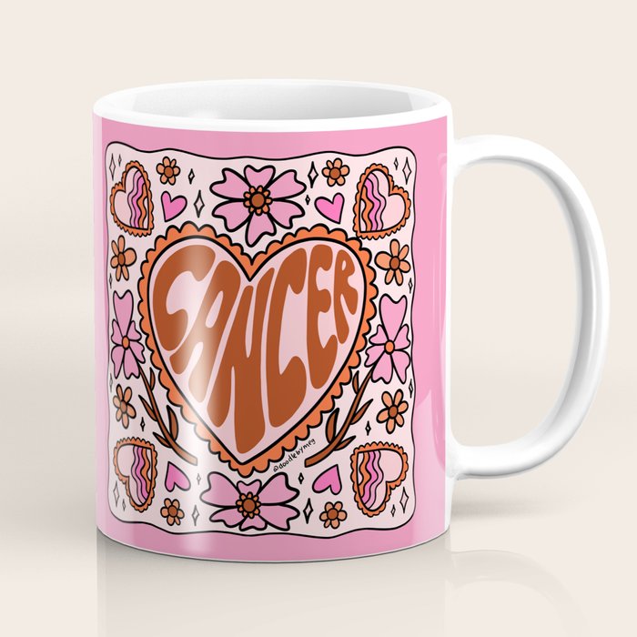 Cancer Zodiac Heart Coffee Mug Gallery Image 1