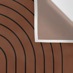 Minimal Arch XLII Brick Red Modern Geometric Lines Wall Tapestry Gallery Image 3