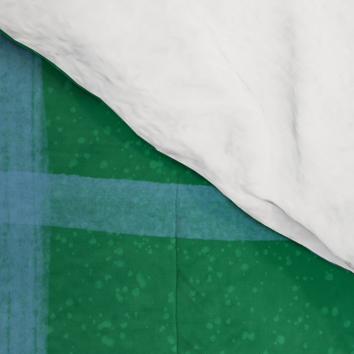Abstract Tennis Net Pattern in Grass Green Comforter Gallery Image 4